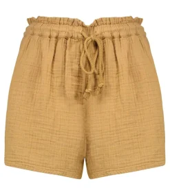 Short Starla En Gaze De Coton Khaki