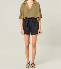 Short Trench Coat Noir