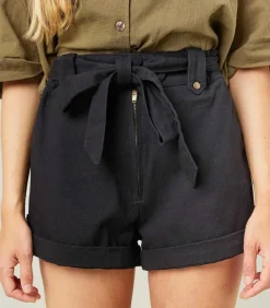 Short Trench Coat Noir