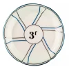 Soucoupe 3F En Porcelaine A Lignes