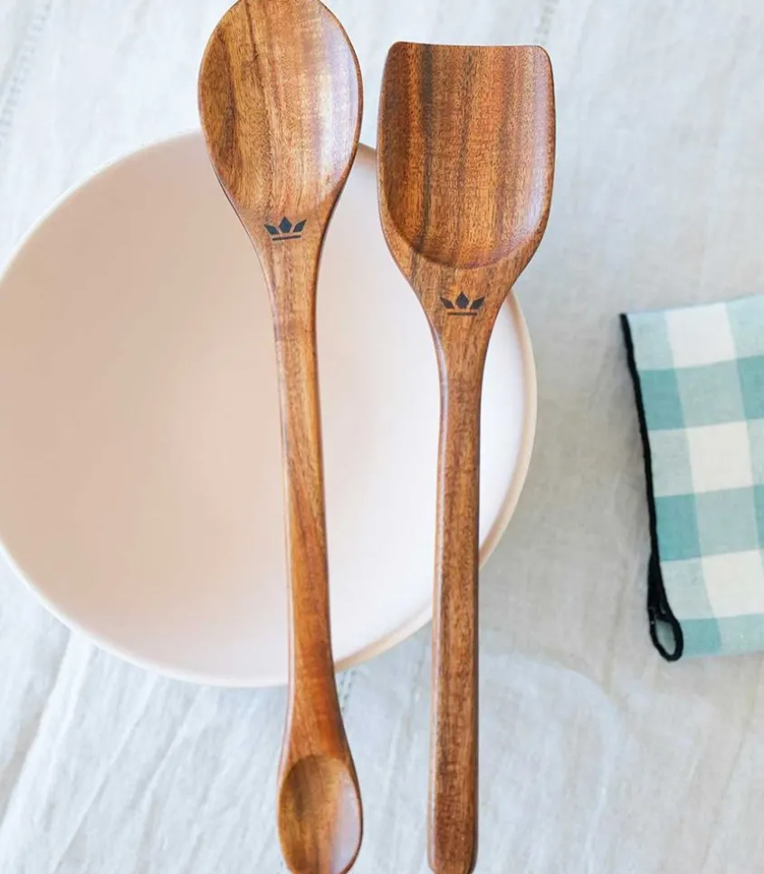 Spatule-Cuillere De Service En Acacia