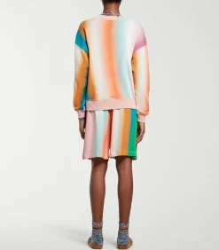 Sweat-Shirt Ombre Stripe Mushroom