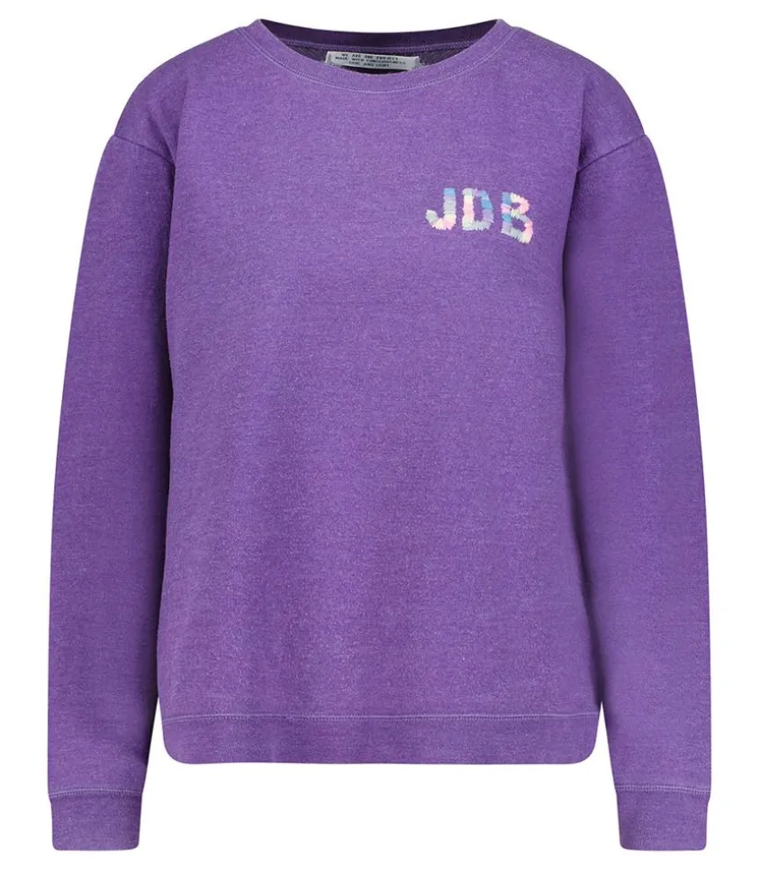 Sweat-Shirt Vintage Smile Joy X Jane De Boy Violet Fonce