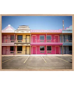 Tableau Avec Cadre "Longhorn Hotel" 60X80Cm