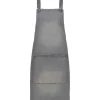 Tablier A Bretelles Coton Denim Gris