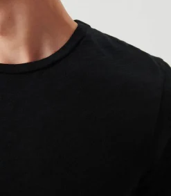 Tee-Shirt A Manches Courtes Et Col Rond Homme Bysapick Noir