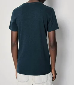 Tee-Shirt A Manches Courtes Et Col Rond Homme Bysapick Petrole