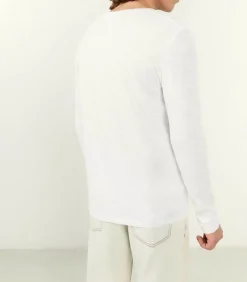 Tee-Shirt A Manches Longues Homme Bysapick Blanc