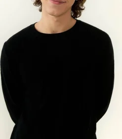 Tee-Shirt A Manches Longues Homme Bysapick Noir