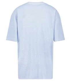 Tee-Shirt A Rayures Ny Big T Bleu Et Blanc