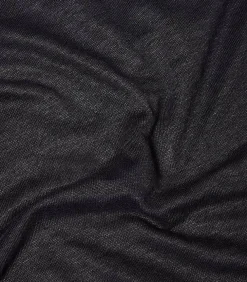 Tee-Shirt Homme Col V Manches Courtes Lin Noir