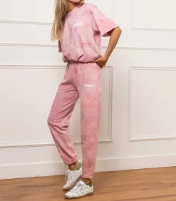 Tee-Shirt Logo Rose Marble Camo