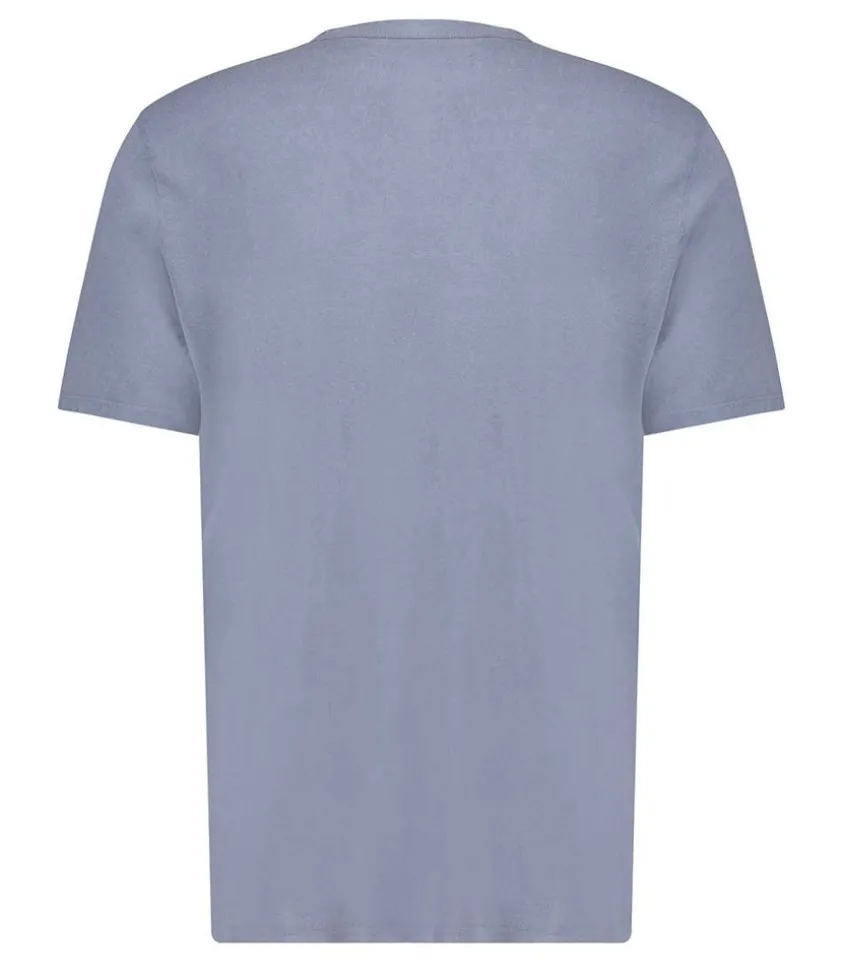 Tee-Shirt Manches Courtes Homme Devon Bleu Gris Vintage