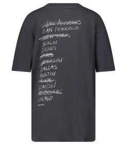 Tee-Shirt Walker Doodle Vintage Black