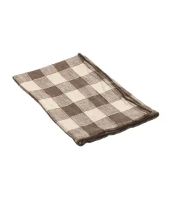 Torchon Bourdon Toile Vintage Vichy 43 X 75 Cm