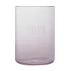 Verre Favorite Drinking Glass Love Pink