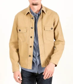 Veste En Toile Homme Andrea Camel