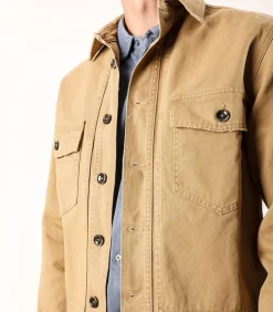 Veste En Toile Homme Andrea Camel