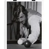 Affiche Belmondo Billard 56 X 76 Cm