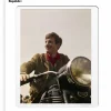 Affiche "Belmondo Moto" 40 X 50 Cm