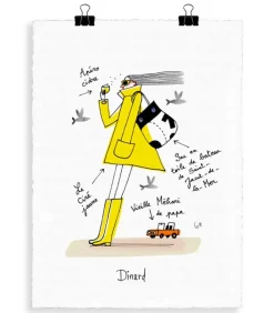 Affiche Eric Giriat 08 Dinard 56 X 76 Cm