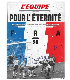 Affiche L'Equipe France 98 - 50 X 70Cm