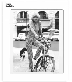 Affiche Mireille Darc Velo 40 X 50 Cm