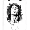 Affiche Portrait M7 Jim Morrison Noir&Blanc 56 X 76 Cm