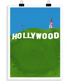 Affiche Wlpp "Hollywood" 56 X 76 Cm
