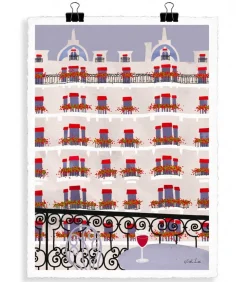 Affiche Wlpp "Paris Plaza" 56 X 76 Cm