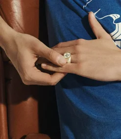 Bague Chevaliere Bowie Blanc Diamants