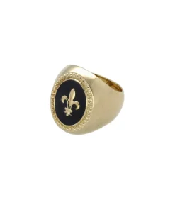 Bague Chevaliere Fleur De Lys