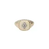 Bague Chevaliere Pierrot Blanc