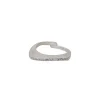 Bague Galet En Email Pail Argent