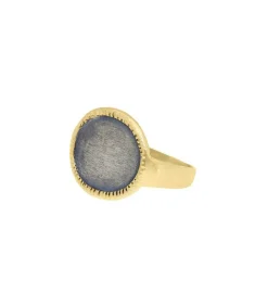 Bague Juliet Argent Dore Et Argent Noirci