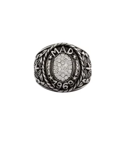 Bague Mad 1969 Argent Et Diamants