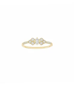 Bague Plein Soleil Petit Modele Or Jaune Et Diamants