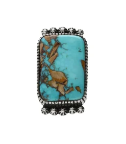 Bague Rectangulaire Turquoise Arizona