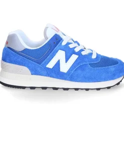 Baskets 574 Blue/White