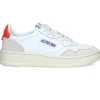 Baskets Low Leather White/Orange
