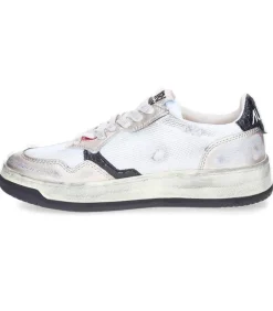 Baskets Medalist Low Super Vintage En Mesh Et Daim Blanc Et Or