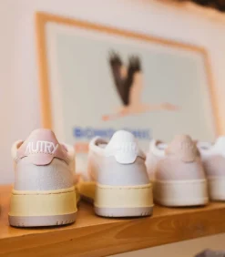 Baskets Medalist Low Velours Cotele Gris/Rose