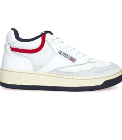 Baskets Open Mid Cut White/Usa