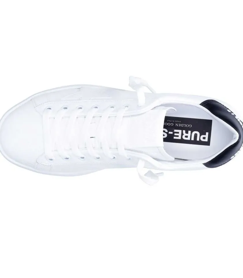 Baskets Purestar Cuir Blanc Noir