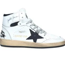 Baskets Sky-Star Cuir Blanc Etoile Noire