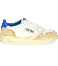 Baskets Super Vintage Low Blanc Et Bleu