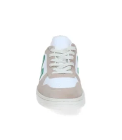 Baskets V-10 Chromefree Leather White Emeraude Sahara