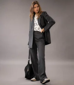 Blazer Kaia Grey Pinstripe