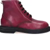 Boots A Lacets Ele Bordeaux