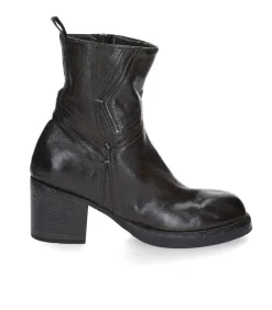 Boots Avec Empiecements En Cuir Kaki